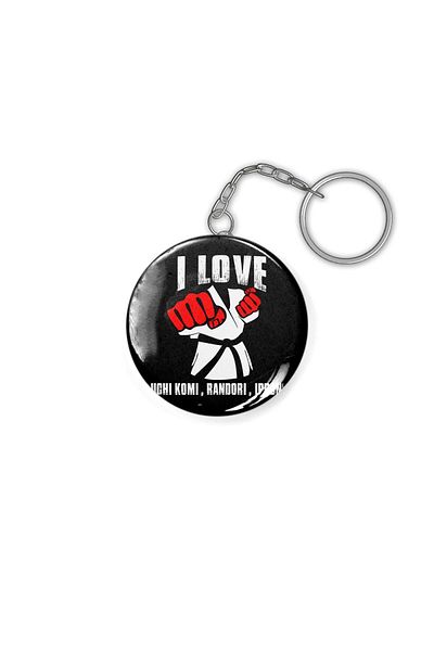 Fizello I Love Judo Keychain