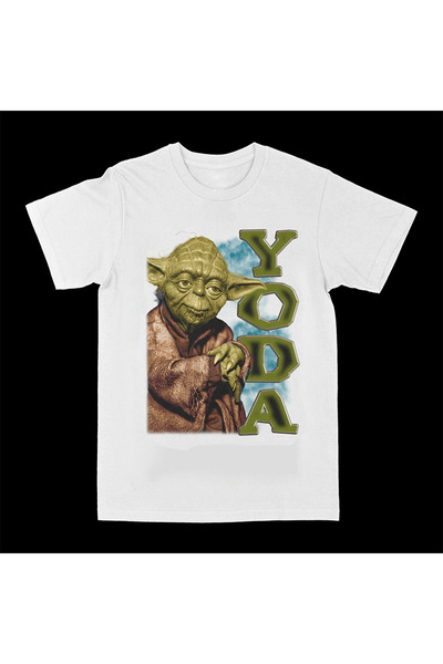 rebelberi Tricou unisex supradimensionat în stil bootleg cu tematică Yoda Sta...
