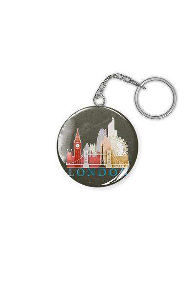 Fizello London Silhouette Souvenir Keychain