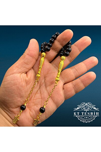 Kt ONİKS DOĞALTAŞ MİKRO GÜMÜŞ KAPLAMA PÜSKÜLLÜ ÇİFT İMAMELİ ZAZA TESBİH