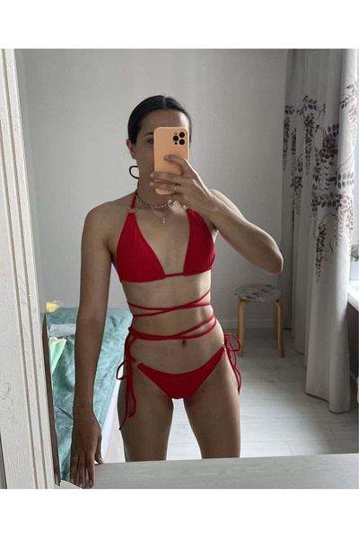 nuriçgiyim Redswim ring bikini set