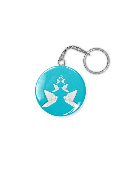 Fizello Origami Doves Keychain