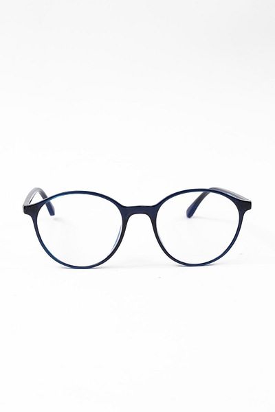 By Donetto Navy Blue Unisex Bone Screen Glasses - Light Protection (Computer Screen Glasses)