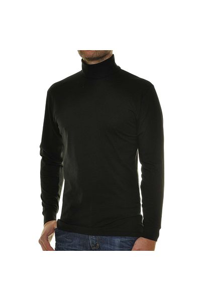 Ragman Herren Rollkragenpullover – Single Jersey Regular Fit, Langarm Basic Rollkragen, einfarbig