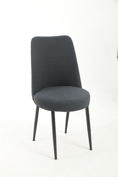 Uy Style 6 τμχ Καρέκλα Lycra Oval - Κάλυμμα και κάλυμμα Piti Square Pattern