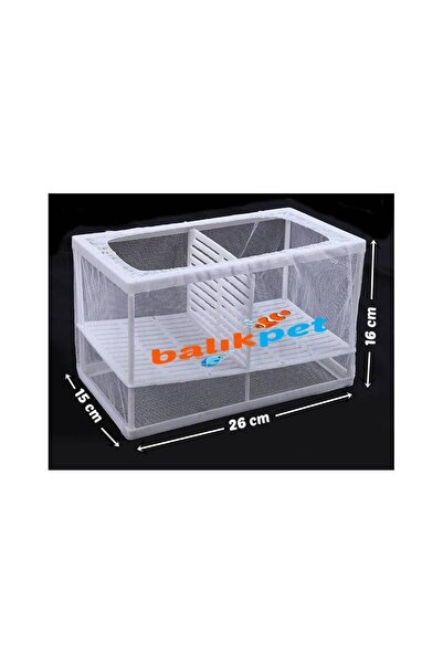 Jinyu Çok Büyük Tül Akvaryum Balık Yavruluğu Yavruluk 26x15x15cm