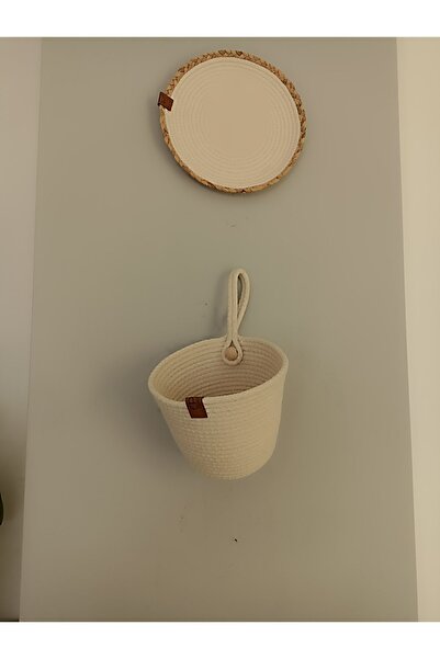 Pınar Gündoğdu Collection Organizer hanger wicker basket multi-purpose basket