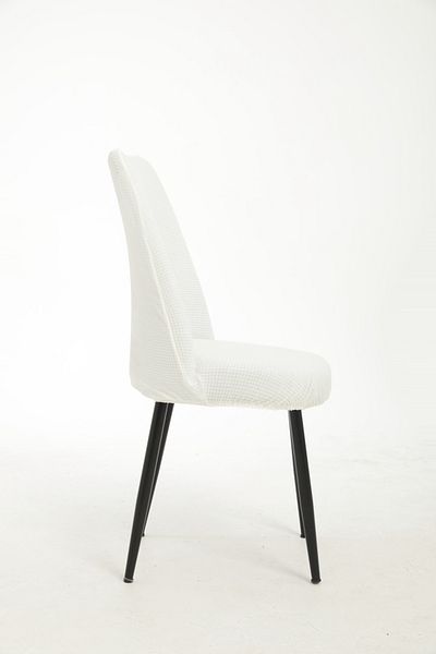 Uy Style 6 τμχ Καρέκλα Lycra Oval - Κάλυμμα και κάλυμμα Piti Square Pattern