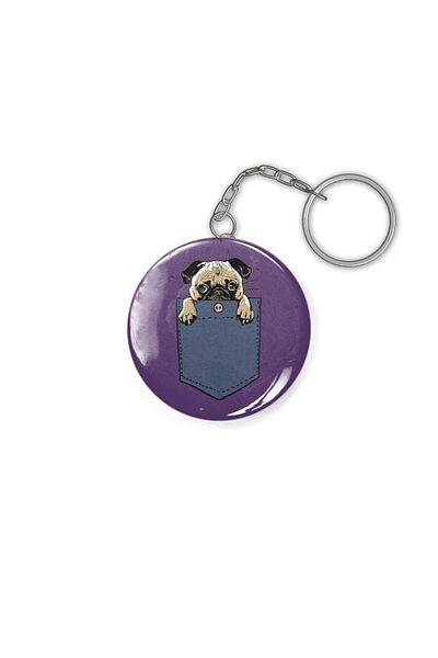 Fizello Pugturday Keychain
