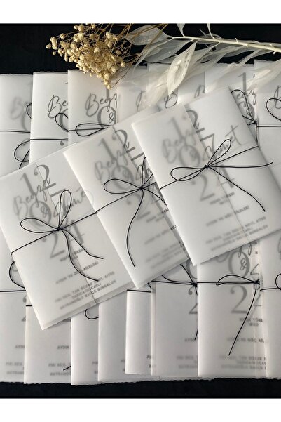 davet malzemeleri Transparan Davetiye