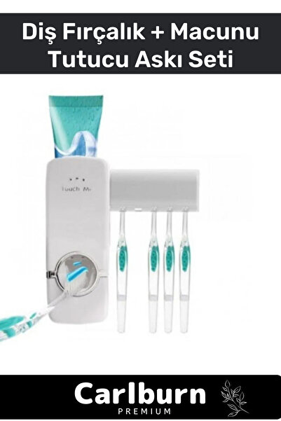 Carlburn Premium Seri Her Tip Macunla Uyumlu Pratik Yapışkanlı Diş Macunu Sık...