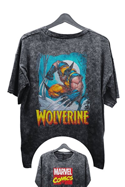Fuddy Moda V2 Wolverine EX Printed Unisex T-shirt - Oversize Marvel Comics Vi...