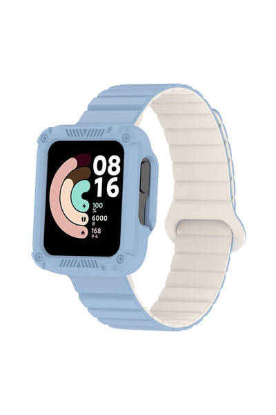 Rivor Xiaomi Redmi Watch 1/Redmi Watch 2 Uyumlu Silikon Kordon Çift Renk Parç...
