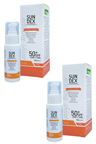 Sun Dex Family Health Since 2021 2’li Paket Healthy Shine SPF 50+ Yüz Güneş K...
