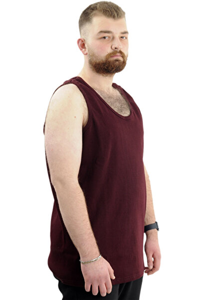 ModeXL Plus Size Mode XL Men's Sleeveless Undershirt - 6341 Plum