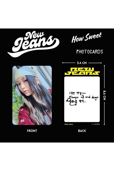 Kpop Dünyasi HYEIN ''How Sweet'' Jean Photocards Set