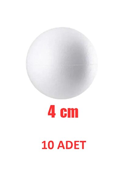 OLİ Art Strafor Top 4 Cm 10 Adet Köpük Boyanabilir Top Kapı Süsü Gezegen Sist...