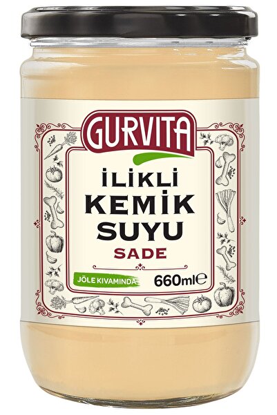 Gurvita Jöle Kıvamında Ilikli Kemik Suyu Sade 660 ml