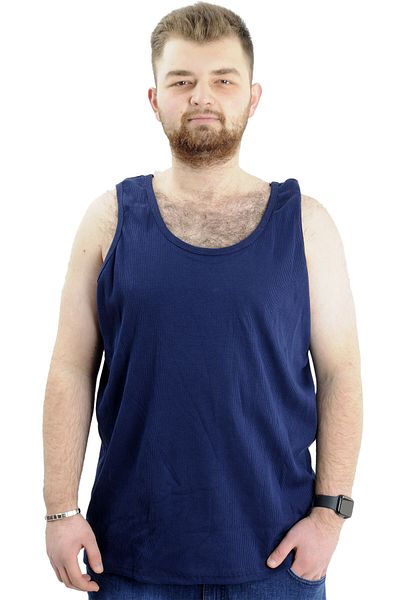 ModeXL Ανδρικό αμάνικο εσώρουχο Indigo - Plus Size 6341