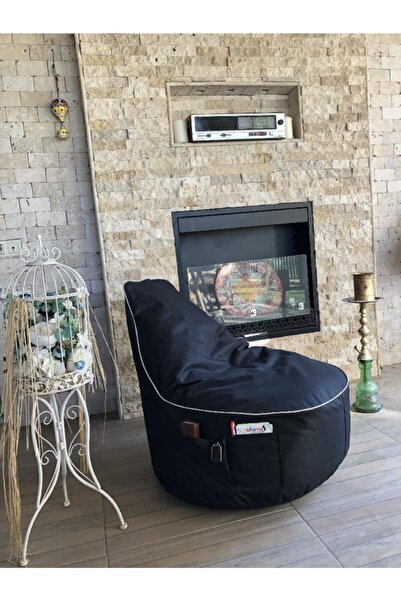 Pufumo Siyah Golf Armut Koltuk