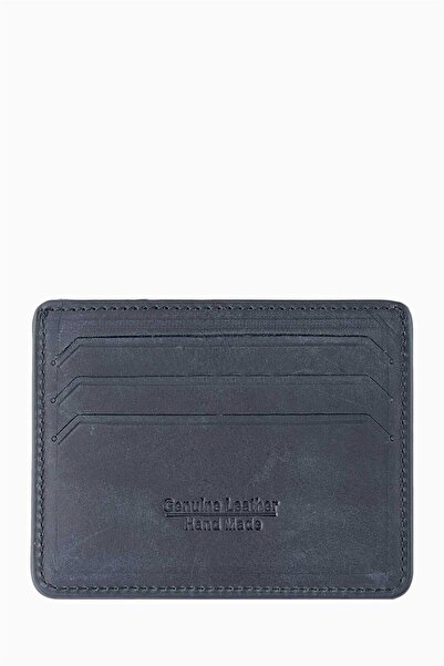 DAMY Genuine Leather Unisex Card Holder 530Cr - Black