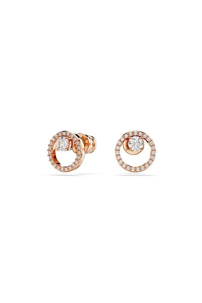 1'ASLAN Swarovski Constella roségoldfarbene Ohrstecker 5692263