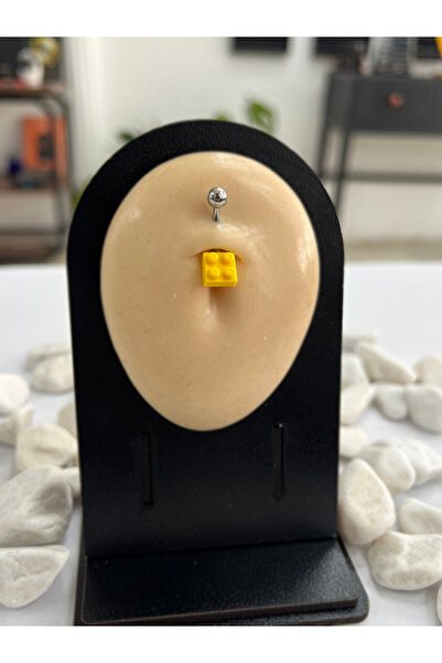 Karınca Piercing Sarı Lego Trend Göbek Piercing