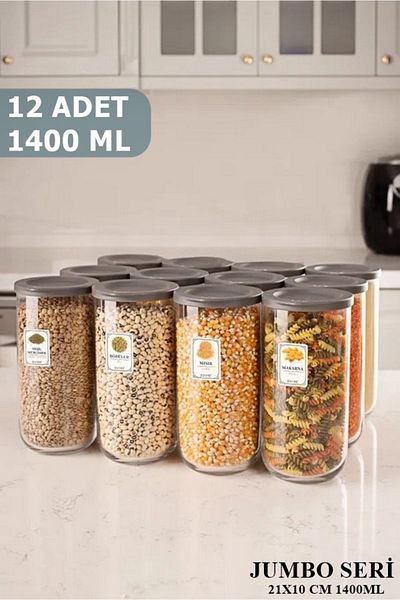 Karçiçeği Home 12 Pieces 1400 ml Jumbo Jar