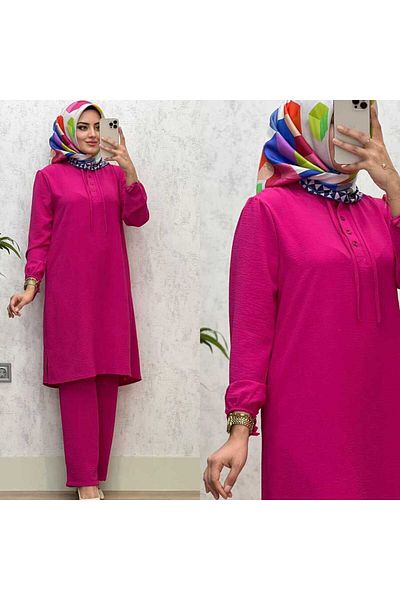 azzebutik Arzu 5610 K80 Fuchsia Set