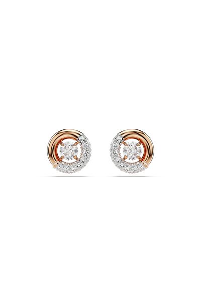 1'ASLAN Swarovski Dextera Roségoldfarbene Ohrstecker 5692258
