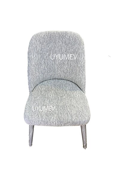 UYUMEV Streç Lastikli Düz Desen Büyük Oval Sandalye Kılıfı. Sandalye Örtüsü. 1 Adet. Krem Renk