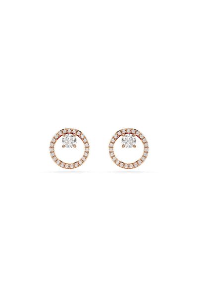 1'ASLAN Swarovski Constella roségoldfarbene Ohrstecker 5692263