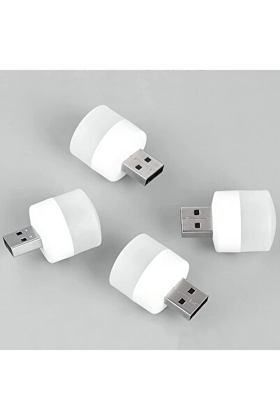 qasul Mini Usb Kamp Ve Gece Lambası Yuvarlak Led Lamba 1 Adet