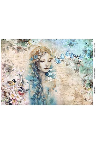 LİNEART Brass Decopage Paper - Lineart, Self-Adhesive, La-yp388
