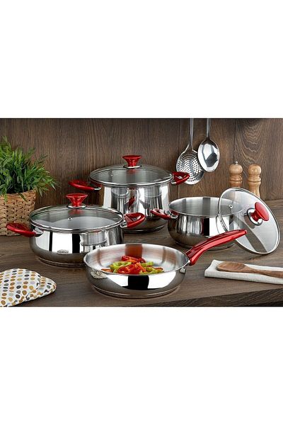 Net Çelik Netçelik 7 Piece Ideal Cookware Set
