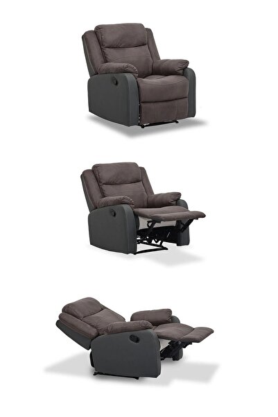 Vipa Bob Kahverengi Yataklı Açılır Ayak Baba Koltuğu Tv Koltuk