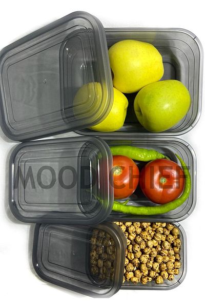 Anka Shock and Sun Resistant, 3-Piece Multi-Purpose Storage Container - 1000&570&300ml