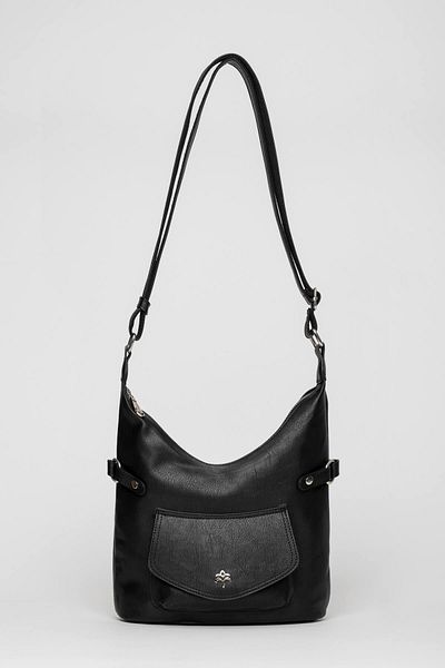 Jacquline Black IM533 Crossbody Bag