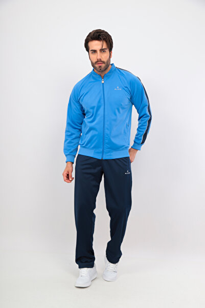 FORE SPORT Erkek GökMavi Kolej Yaka Rashell Eşofman Takım