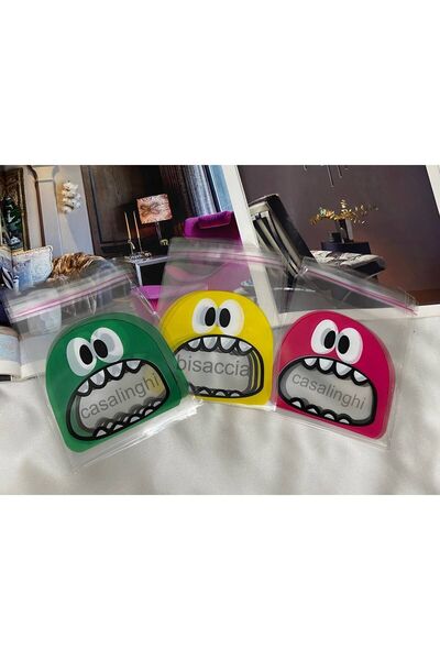 CASALINGHI 25 كيس جيلاتين منقوش على شكل وحش - غطاء داخلي 10x15 سم