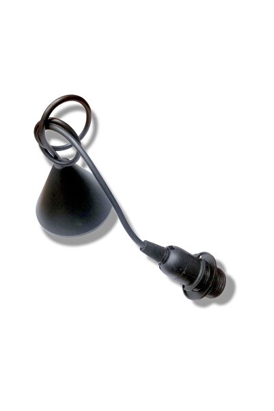 Tek-İş Kablolu Duy E14 Sarkıt E 14 Siyah A3102 02 E 14 Duy