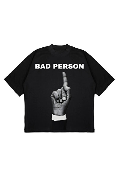 SELF CONTROL BAD PERSON Tricou oversize unisex - 100% bumbac, respirabil, țes...