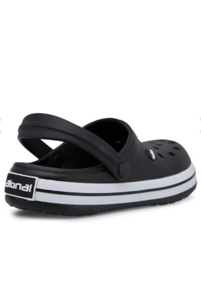 Akınal Bella Full Orthopedic Unisex Black Slippers - Cross Model