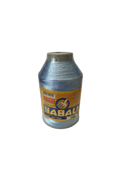 Yabalı Polyester Dikiş İpi, Dantel İpi, Nakış İpi 100 Gram 799 Mavi Renk No:50