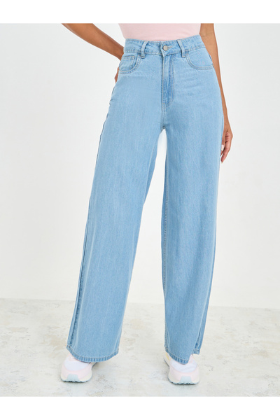 Styli High Waist Wide Leg Jeans