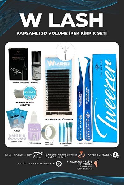 Magic Lash 3D Volume W Lash İpek Kirpik Seti