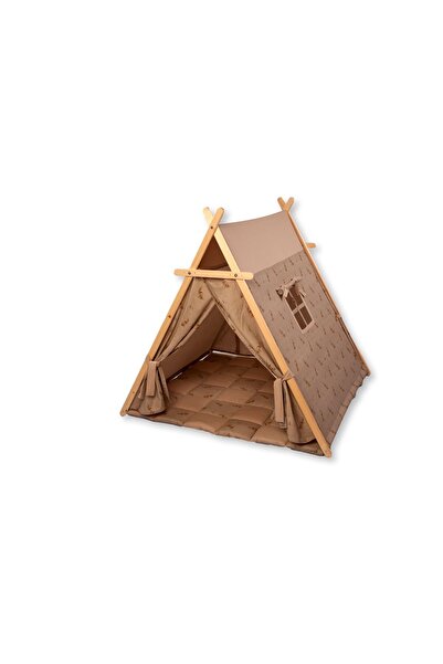 KIDOPPO Montessori Oyun Çadırı ve matı | Katlanabilir Kanvas Çocuk Oyun Evi |...