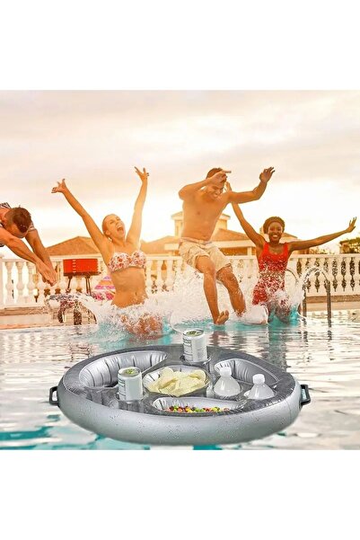 Schulzz Son Trend Şişme Deniz Havuz Bardak Tutucu Float Bar