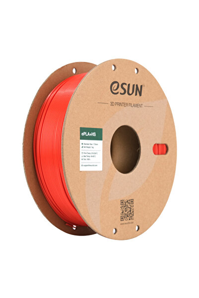 eSun 1,75 mm ePLA+HS İtfaiye Kırmızısı Filament (1 KG)