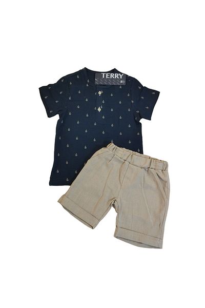 Terry Muslin Shirt and Shorts Set